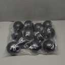 Syhood 12 Pcs 3.15 Inches Horror Gothic Creepy Christmas Tree Decorations Black and White Spooky Christmas Ball Bulk Modern Hanging Ornaments for Xmas Trees Holiday Decor