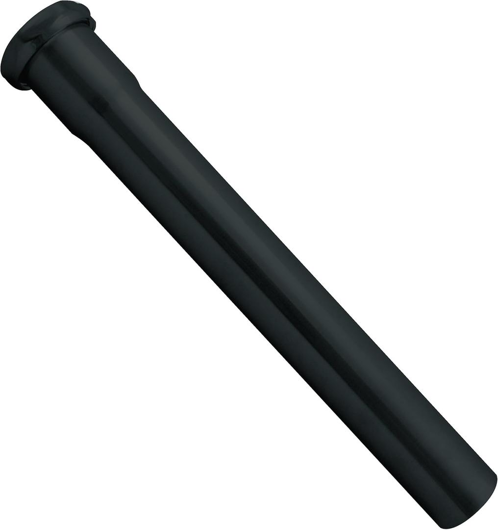 Westbrass A423-62 1-1/2" x 12" Slip Joint Extension Tube, Matte Black