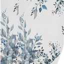 Blue Eucalyptus Leaf Hand Towels for Bathroom 2 Pack,Microfiber Soft Absorbent Watercolor Leaves Plant Floral Fingertip Kitchen Towels,Decorative Bathroom Towels for Face,Guest,Bath 14"x28"