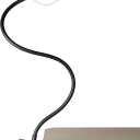 OttLite Capture Clip-On LED Desk Lamp and Ring Light for Desk, Use for Reading, Selfie, for Computer, ClearSun LED Technology, Dimmable with 3 Color Modes, Black Clip-on Light