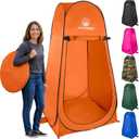 Wakeman Pop Up Changing Tent, Orange, 3.3 x 3.3 x 6.2ft