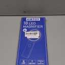 KIBTOY 30X 40X Magnifying Glass with Light and Stand, Foldable Handheld Magnifying Lenses 18 LED Illuminated Lighted Magnifier for Seniors Reading, Close Work, Coins, Jewelry Black