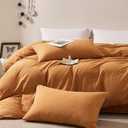 JELLYMONI 100% Washed Cotton Pillowcases, Standard, Envelope Closure 2-Pack | OEKO-TEX Certified, No Zipper, Linen-Look Texture, Pre-Shrunk, Breathable, Soft Relaxed Feel, 20 x 26 in