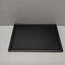 PATIKIL Wood Serving Tray 12x8 Inch Outer Base, Rectangular Decorative Platter for Home Decor Kitchen Table Candle Holder, Black (11.8" x 7.9" x 0.9")