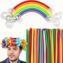 Koogel 400PCS 260 Balloons, Assorted Color Long Skinny Twisting Animal Balloons for Animal Garland Modeling Tying Latex Balloon Arch Wedding Birthday Graduation Carnivals Party Decoration