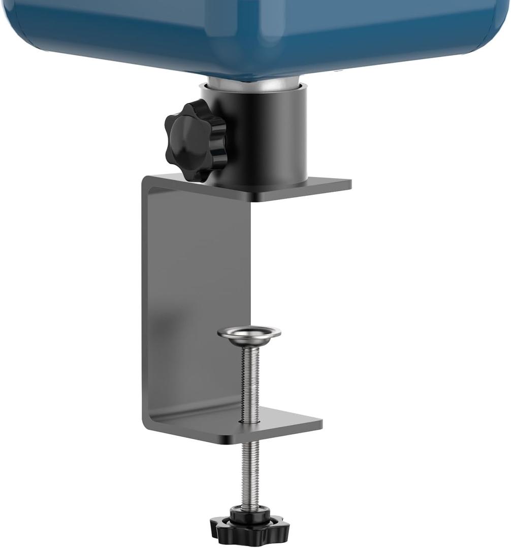 Metal Clamp-On Railing Mount Designed for Bird Buddy Smart Feeder, Heavy-Duty Adjustable Bracket Fits Deck Rails up to 3.32" Thick, for Fence, Handrail & Balcony (No Drilling)