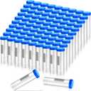 Xuhal 150 Counts 50ml Centrifuge Tubes with Screw Cap Self Standing Plastic Test Tubes with Lids Polypropylene Lab Tubes, Skirted Conical Bottom, Graduated Marks for Science Experiments Seeds Spices