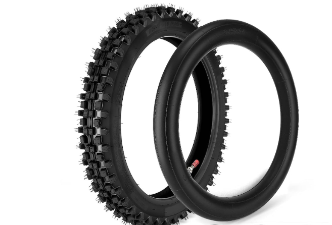 60/100-14 2.50-14 Front Tire and Inner Tube Set, 60/100-14 Dirt Bike Tire Tube for CRF110 KLX110 KX65 XR70 SSR125 110cc 125cc CRF70 KX60 KX110 RM65 JR80 PW80 TTR90 TTR110 Pit Dirt Bike Off Road