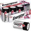 Energizer MAX C Batteries & D Batteries Combo Pack, 8 C and 8 D Batteries (16 Count)