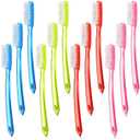 Zopeal 12 Pieces Extra Hard and Firm Toothbrush for Adults Bulk Large Long Head Bristle Full Head Manual Huge Toothbrush for Whitening Cleaning