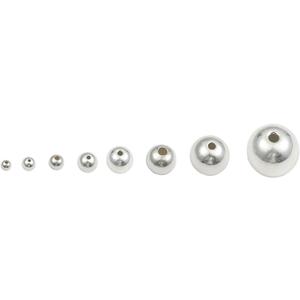 BEADIA 925 Sterling Silver Round Beads 3mm for Jewelry Making Findings 50pcs