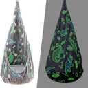 Kids Pod Swing Seat, Sensory Swing Chair with PVC Inflatable Cushion, Hanging Hammock Chair for Indoor and Outdoor Use (Dinosaur)