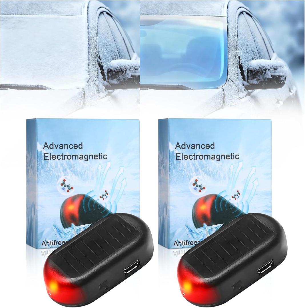 Car Interference Antifreeze Device, 2025 Upgrade Car Interference Antifreeze Instrument, Reusable Anti-Ice Solution, Automotive Snow Removal Tool for Winter Emergency(2PCS)