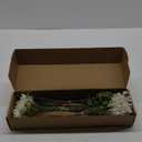 VIERENA Artificial Greenery Stems Box Set(Pack of 75pcs) with 8 Kinds of Faux Plants and Fake Flowers for DIY Wedding Bouquet Table Centerpieces and Floral Arrangement (White&Green)