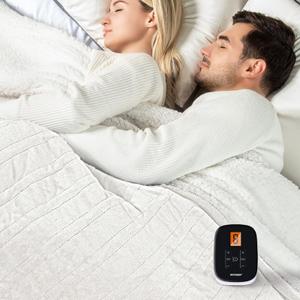 WOOMER Heated Blanket Twin Size 62" x 84", Electric Blanket with 0.5-12 Hours Timer & 10 Heating Levels, ETL Certified, White Double-Sided Velvet, Over-Heat Protect, Machine Washable