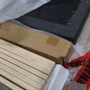 MERITLINE Queen Size Bed with 2 Storage Drawers and a Twin XL Trundle, Upholstered Platform Queen Bed Frame with Tufted Headboard, Linen Fabric, No Box Spring Needed (Dark Gray)