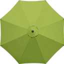 10Feet Patio Umbrella Replacement Canopy, For 8 Ribs,Market and Table Umbrella Top,Universal Strong and Thick Umbrella Canopy,UV Protection,Canopy Only. (Sage Green)