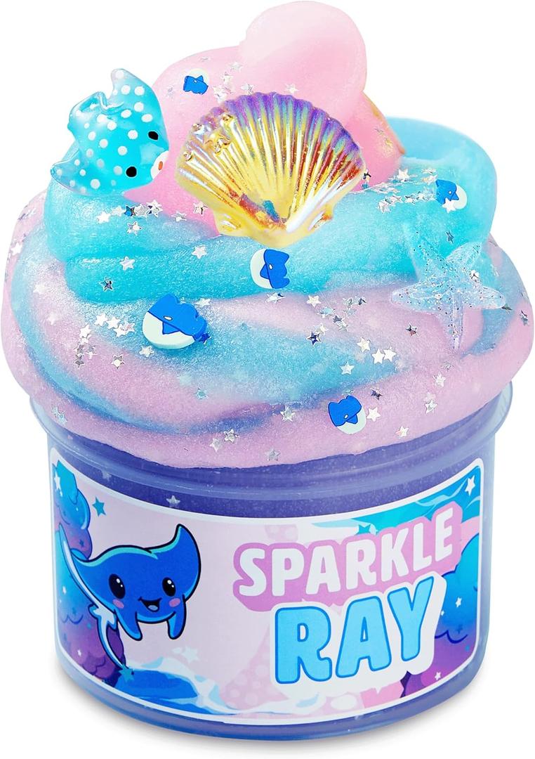 2 x JOYIN Butter Slime Party Favors, Cloudfin Manta Ray Slime Soft, Non-Sticky, Mess-Free, Stress Relief, Birthday Toys Gifts for Holiday Party Supplies Kids Classroom Prizes Reward