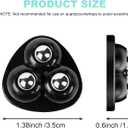 Appliance Casters - Furniture Sliders & Appliance Rollers for Kitchen, Coffee Machine, Blender, Oven - Helps Mom or Wife Easily Solve Countertop Sliding (Black, 8pcs)