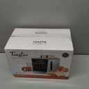 Toaster 2 Slice with Touchscreen, 1.5" Wide Slots & Memory Recall | 900W Stainless Steel Smart Digital Toasters | 6 Shade Settings for Bagels & Thick Bread | Defrost Reheat Single-Slice Mode
