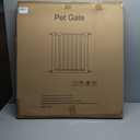 YGP Premium Extra-Wide Pet Gate for Pet & Baby | Pine Wood & Iron, Auto-Close | Drill-Free Pressure Mount, Adjustable 28.74-41" W x 30.3" H | Doorways, Kitchen Use