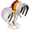 Pack Of 2 OAOLEER Headband Holder Organizer 2-Tier Gold Metal Headband Display Stand Organizer jewelry Storage Hair Ties Screnchies Accessories Ring Bracelets Bangles Bedroom Decor for Girls Women
