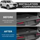 Rear Bumper Protector Compatible with Nissan Pathfinder 2022-2025 2026 S/SV/SL/Platinum Accessories External Rear Bumper Protector ABS Material Matte Black Trunk Door Entry Guards