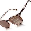 LianSan Progressive Multifocal Reading Sunglasses - for Women Men with Spring Hinge Acrylic Frame UV400 Trifocal Sun Readers Tortoise for 20ft Distance 1.50x