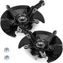 Front Steering Knuckle & Wheel Bearing Hub Assembly for Honda Civic 2006 2007 2008 2009 2010 2011, without Si MUGEN Si Model, 698-450 698-451, Left Side and Right Side