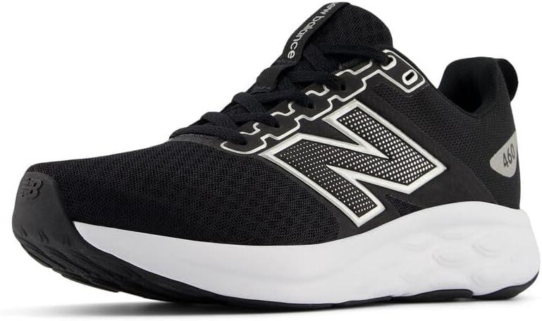 New Balance Women's 460 V4 (9 Wide, Black/Silver Metallic)