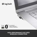 Logitech Signature M650 for Business Wireless Mouse, for Small to Medium Sized Hands, Logi Bolt, Bluetooth, SmartWheel - Graphite