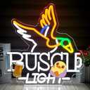 Duck Beer Neon Wall Decor, USB Neon Sign Dimmable, Bar, Relax! LED Sign, Neon Light Suitable for Men's Bar, Pub, Party, Shop, USB Powered Sign Light, Ideal Gift