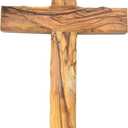 Zuluf Wall Hanging Olive Wood Cross | Hand Carved Cross | Olivewood Christian Wall Cross With Holy Land Certificate | Ideal Gift for Home Decoration, Weddings and Home Office 20cm / 7.8" CRS051