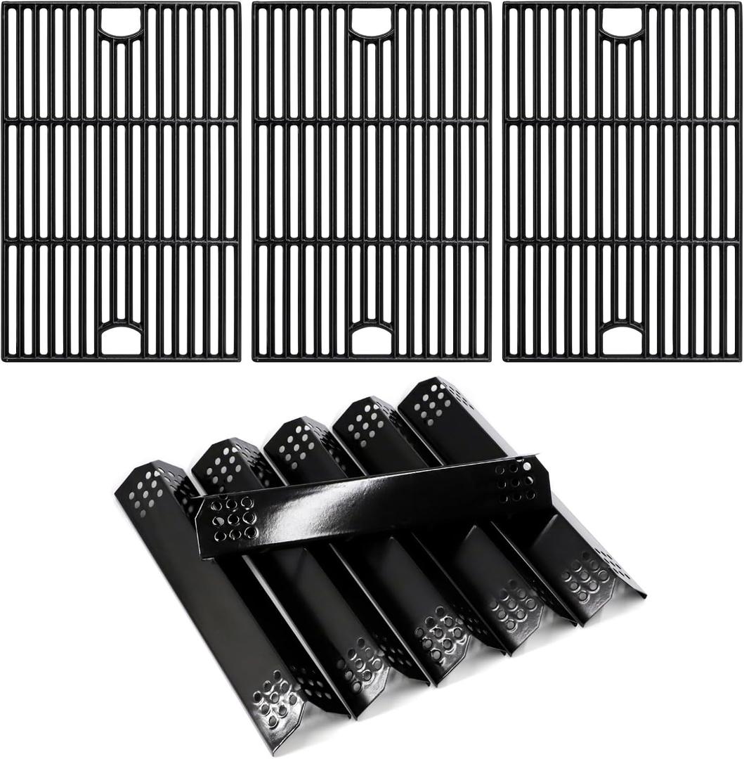 Replacement Parts for Nexgrill 720-0896B 720-0896 720-0898 Deluxe 6 Burner Gas Grill Models, Flame Tamers and Grill Grates Replacement for Nexgrill 6 Burner 720-0896B Grill