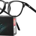 Okany Blue Light Blocking Glasses for Women Men Woman Black Computer Screen Filter Gaming Glasses Womens Mens 99.9% Blue Light Blocker Round Fashion Eye Glasses