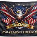 USA 250th Anniversary Flag 3x5 FT, Single Layer Lightweight Outdoor Patriotic Flag, Fade Resistant American Independence Day 17762026 Flag