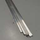 Blulu 2 Pcs Aluminum Angle Stock 48" Long x 3/5" Wide x 1/16" Thick, Aluminum Angle Iron Trim Angled Metal Bar