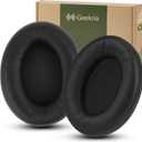 Geekria Elite Sheepskin Replacement Ear Pads for Sony WH-1000XM4 (WH1000XM4) Headphones Ear Cushions, Repair Parts (Black)