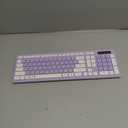 Wireless Keyboard and Mouse Combo, Full-Sized Wireless Keyboard and Adjustable DPI Mouse, 2.4GHz USB Receiver, Silent Keyboard and Mouse for PC, Windows, MAC, Desktop, Laptop(Purple)