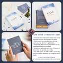 52 Positive Affirmation Cards for Women - Classic Blue Motivation Cards Size 4x5in with Display Stand - Mindful Affirmations to Daily Growth Challenges & Inspiration - Mindfulness & Self Care Gift for Women