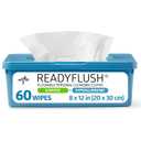 Medline ReadyFlush Flushable Wipes (60 Wipes per Tub), Scented, Biodegradable Flushable Incontinence Wet Wipes for Adults with Aloe, Hypoallergenic & pH-Balanced Personal Cleansing Cloths (1 Count (Pack of 60))