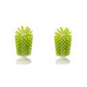 Comsnows 1PCS Glass Cleaning Brush with Suction Cup, Kitchen Bottle and Wine Cup Cleaner, Stable Washing for Cups, Mugs, Decanters and Jugs, Green