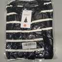 ZESICA Women's Striped Cardigan Sweaters Fall 2025 Long Sleeve Open Front Button Down Knit Outerwear Coat Trendy Clothes (Black, M)