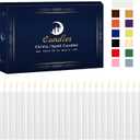 24 Pack White Spell Chime Candles  Premium Mini Unscented Taper Candles for Rituals, Prayer, Birthdays, Meditation, Altar, Spells, Chime Candles - 4 Inch Tall - Ideal for Witches