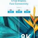 Anker HDMI Cable 8K@60Hz, 6FT Ultra HD 4K@120Hz HDMI Cord,48 Gbps Certified Ultra High-Speed,Compatible with PlayStation 5,Xbox,Samsung TVs,and More (Black)