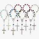 Juvale 17 Pack Small Catholic Rosary Bracelet for Women and Men - Prayer Beads for Baptism Christening, Prayer Room, Altar, Rosary Beads Bracelet