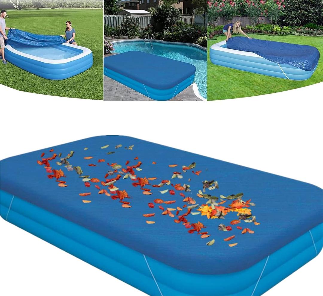 Rectangular Inflatable Pool Cover – Above Ground Pool Cover 120"x72" (305x183cm) – Solar Cover for Family Pools & Swim Center – Ideal for Family Pools, Swim Centers, Outdoor Garden