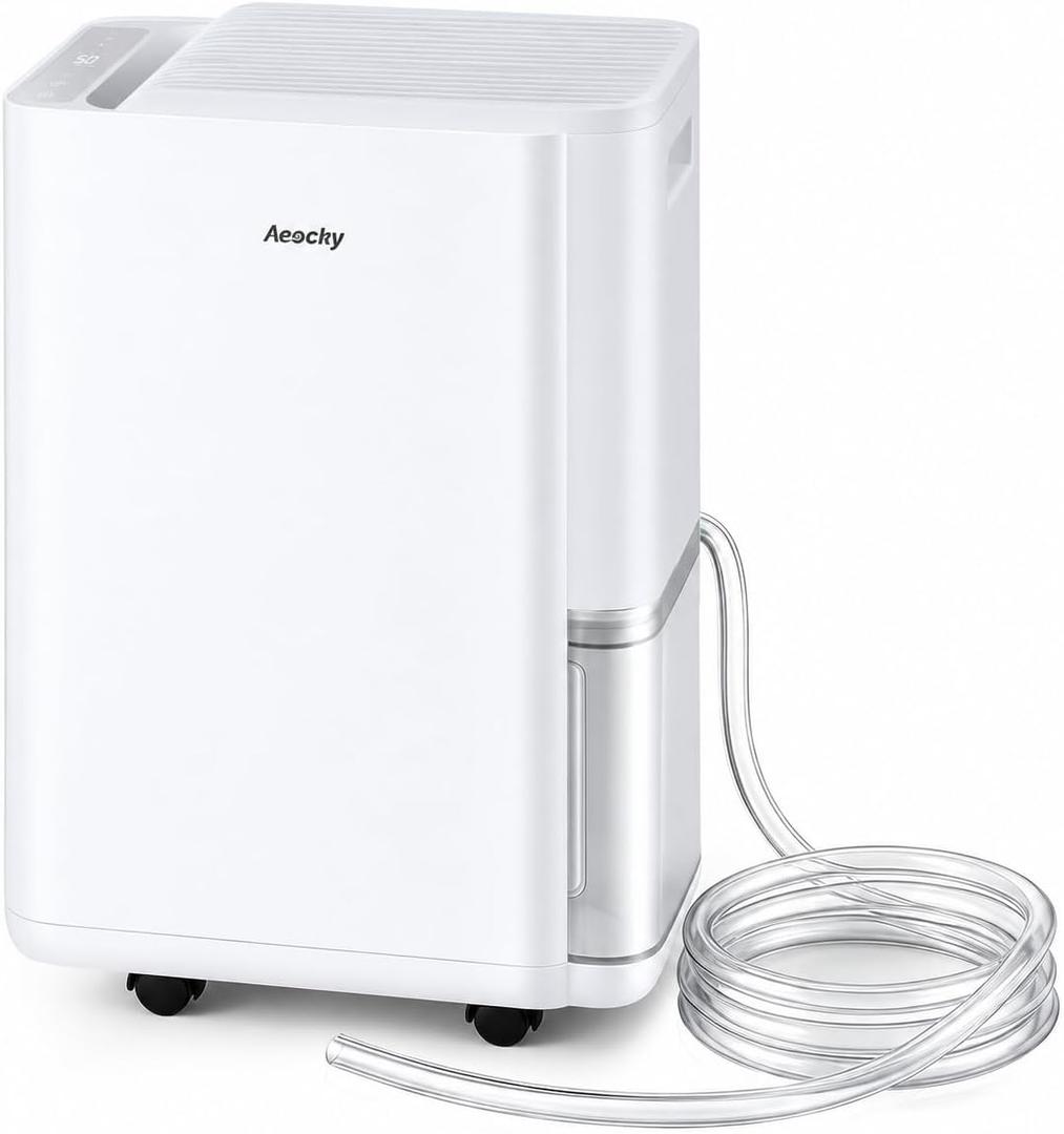AEOCKY Max 50 Pint/D 3000 Sq.Ft Dehumidifier with Drain Hose, Quiet