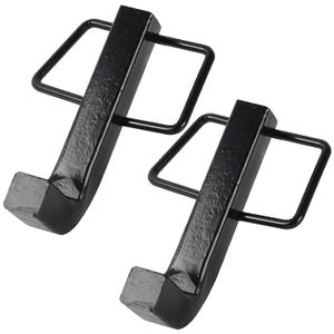 TonGass (2-Pack, Black) Premium Snap L-Pins for Weight Distribution Hitches, 4 1/4" x 1 3/4" L-Pins with Integrated Snap Clips, Minimize Weight Distribution Hitch Noise, Zinc-Coated Heavy-Duty Steel