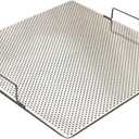 Sunrise Stainless Steel Fryer Screen with Handles (Solid Screen) (1, 13.5" x 13.5" x 1.75")